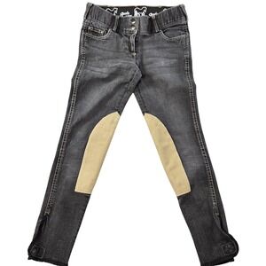 Goode Rider Jeans Womens 24R Gray Skinny Slim Stretch Ankle Zip 29 Inseam